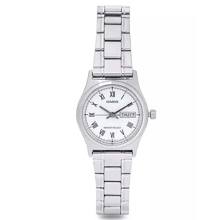 Reloj Casio Mini Vintage Análogo Plateado LTP-V006D-7B 5