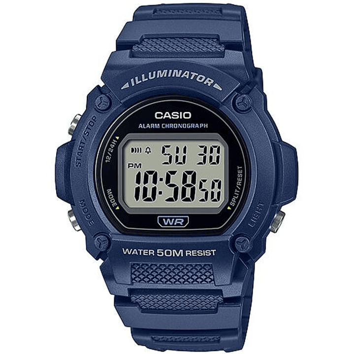 Reloj Casio Vintage Digital Illuminator WR 50M W-219H-2A 1