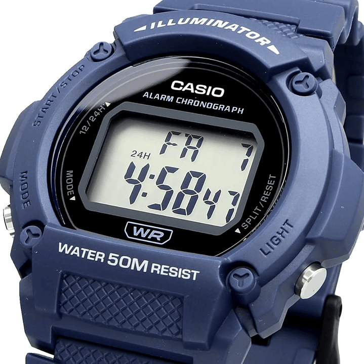Reloj Casio Vintage Digital Illuminator WR 50M W-219H-2A 3