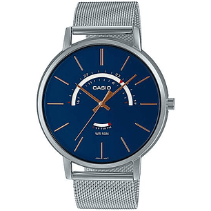 Reloj Casio Hombre con Calendario y Correa Milanese MTP-B105M-2AV