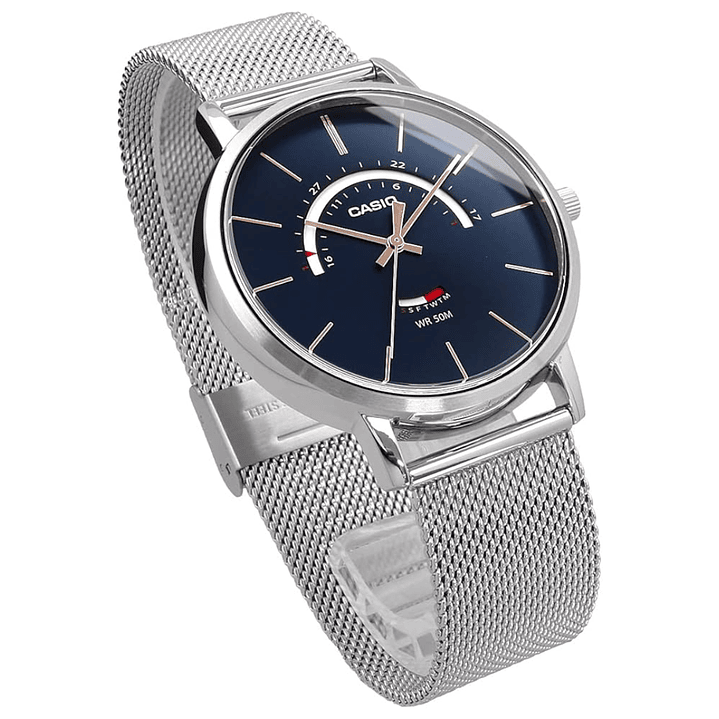 Reloj Casio Hombre con Calendario y Correa Milanese MTP-B105M-2AV 5