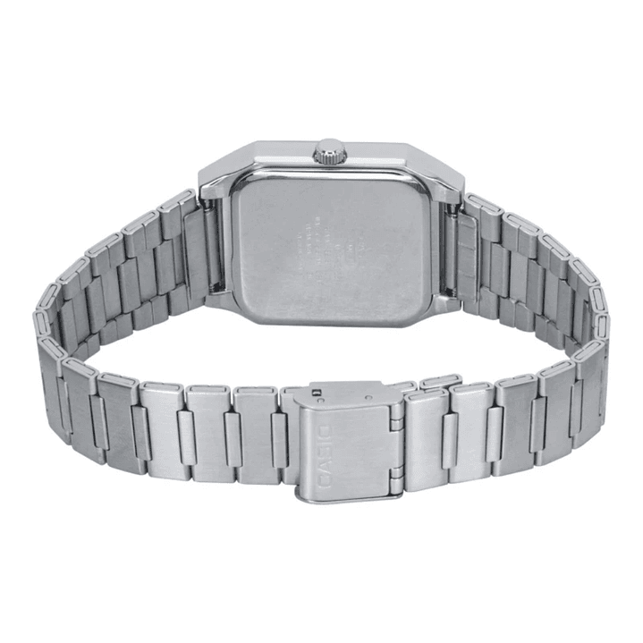 Reloj Casio Enticer Tank Japonés Acero Unisex MTP-B185D-1A 4