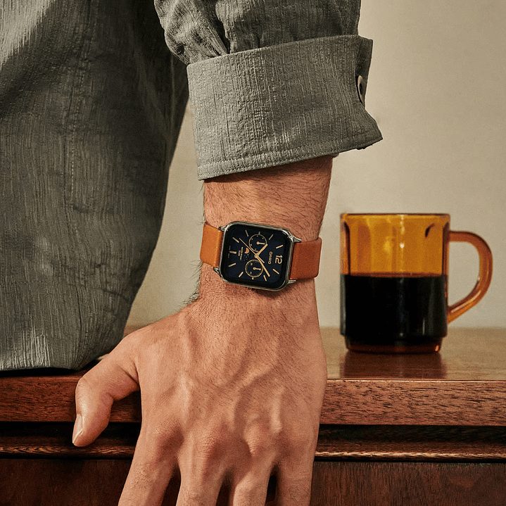 Reloj Casio MoonPhase Fase Lunar Cuero MTP-M305L-1AV 3