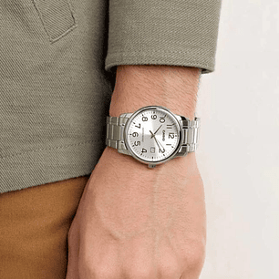 Reloj Casio Análogo Hombre Plateado MTP-V001D-7B