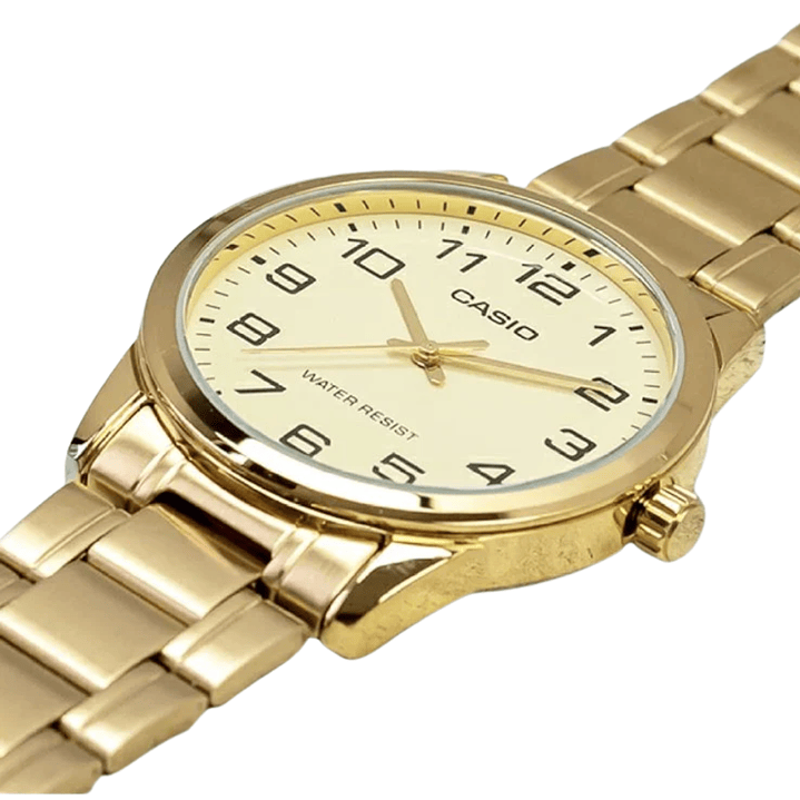 Reloj Casio Análogo Hombre Dorado MTP-V001G-9B 2