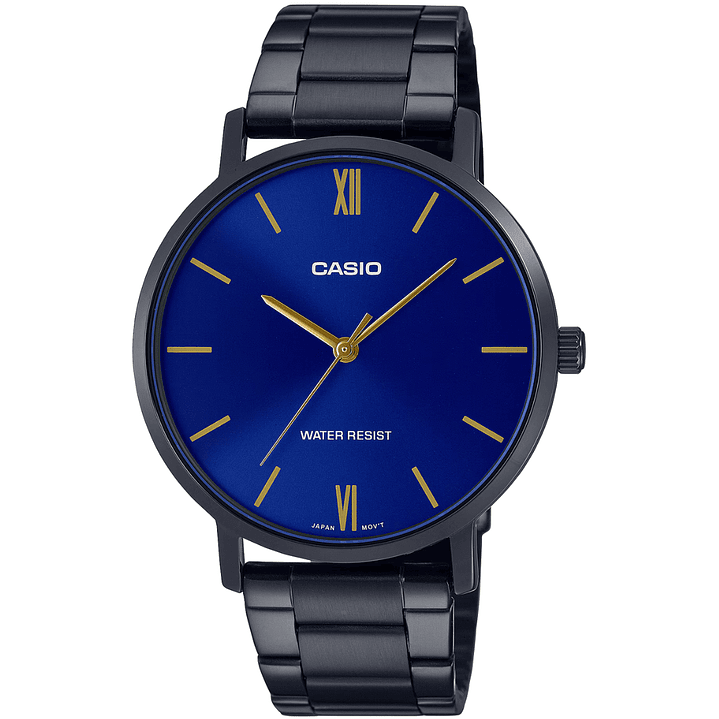 Reloj Casio Análogo Hombre Minimalista Negro MTP-VT01B-2B 1
