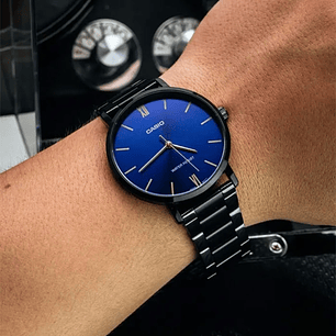 Reloj Casio Análogo Hombre Minimalista Negro MTP-VT01B-2B