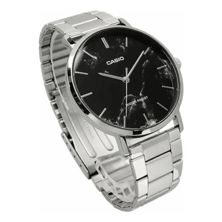 Reloj Casio Análogo Hombre Esfera Estilo Mármol MTP-VT01DM-1A 3