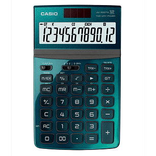 Casio Calculadora de Escritorio Tono Metalizado JW-200TW-GN