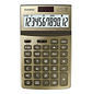 Casio Calculadora de Escritorio Tono Metalizado JW-200TW-GD - Miniatura 3