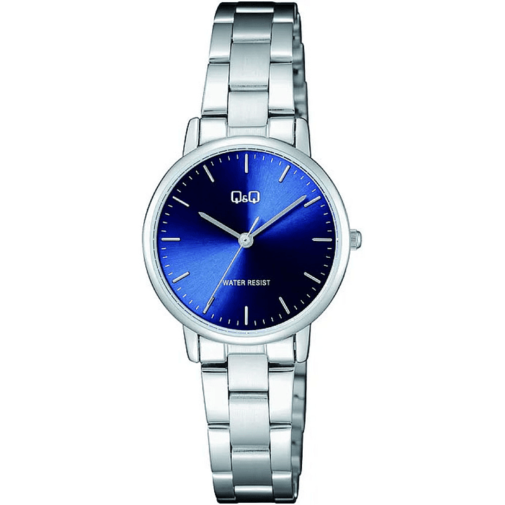 Reloj Q&Q Mujer Análogo Plateado Azul C65A-007PY 1