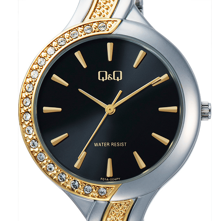 Reloj Q&Q Mini Mujer Bicolor Brillos F01A-004PY 3