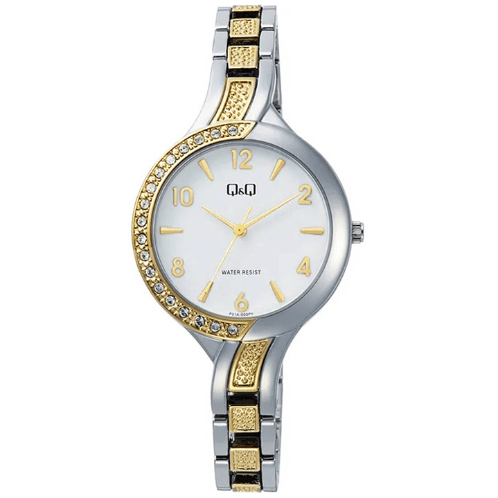Reloj Q&Q Mini Mujer Bicolor Brillos F01A-003PY 1