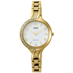 Reloj Q&Q Mini Mujer Bicolor Brillos F01A-001PY