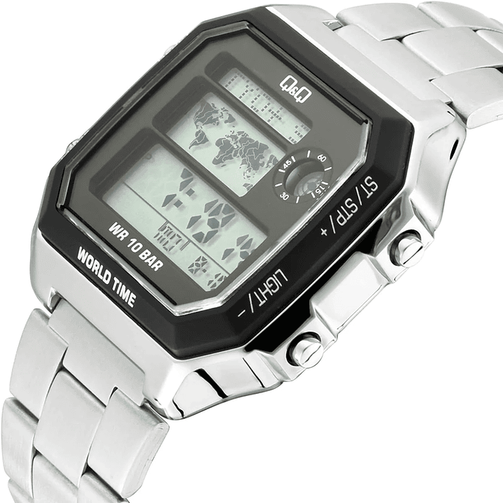 Reloj Q&Q Vintage Digital World Time M196J006Y 3