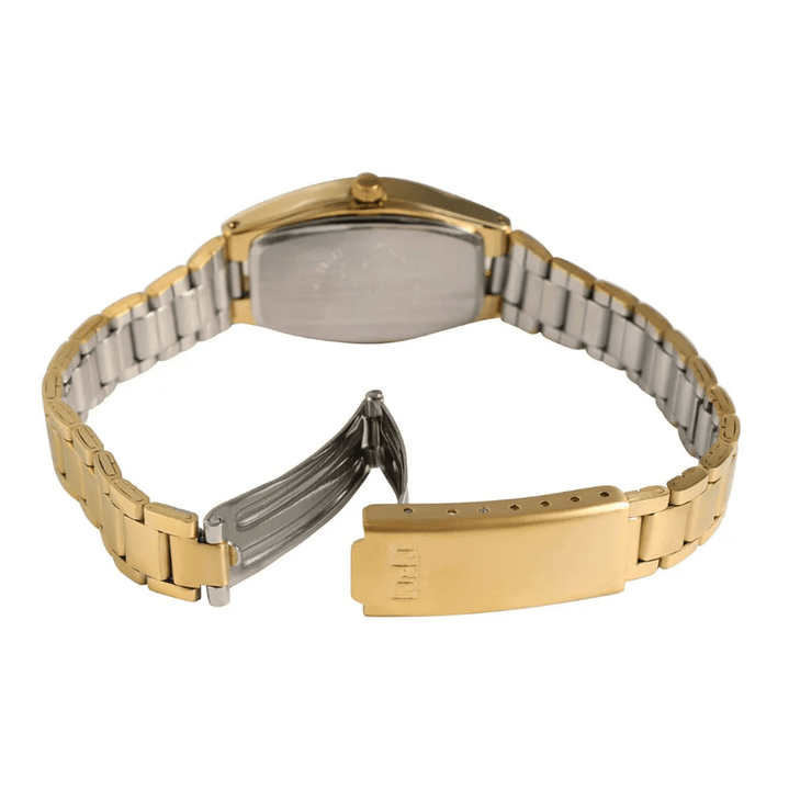 Reloj Q&Q Mini Mujer Análogo Dorado Q06A-002PY 4
