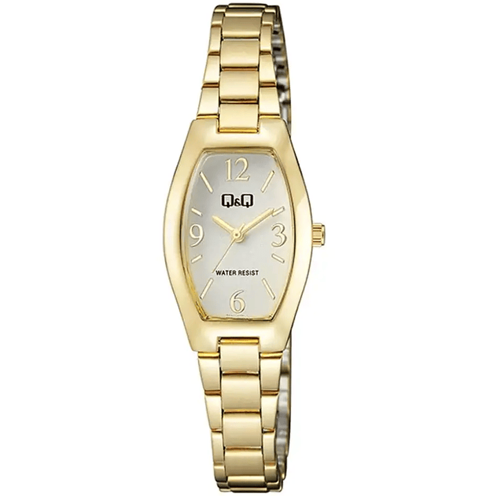 Reloj Q&Q Mini Mujer Análogo Dorado Q06A-002PY 1