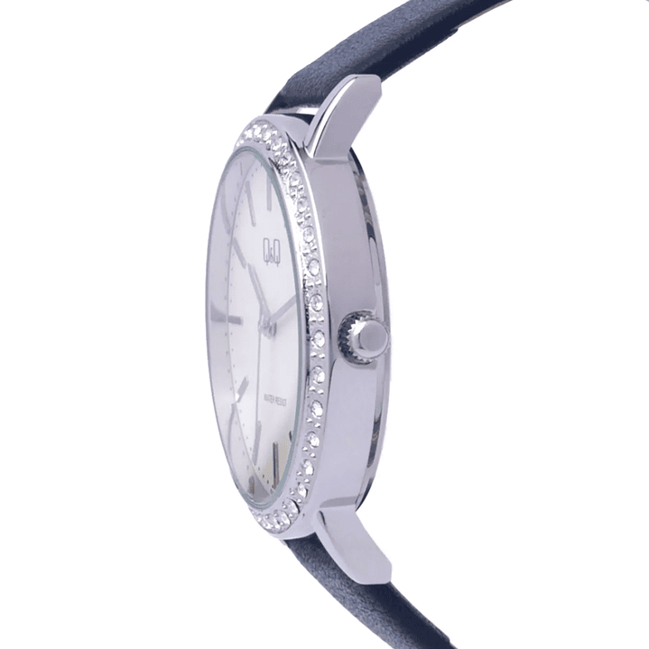 Reloj Q&Q Mujer Cuero Brillos Q33B-007PY 5