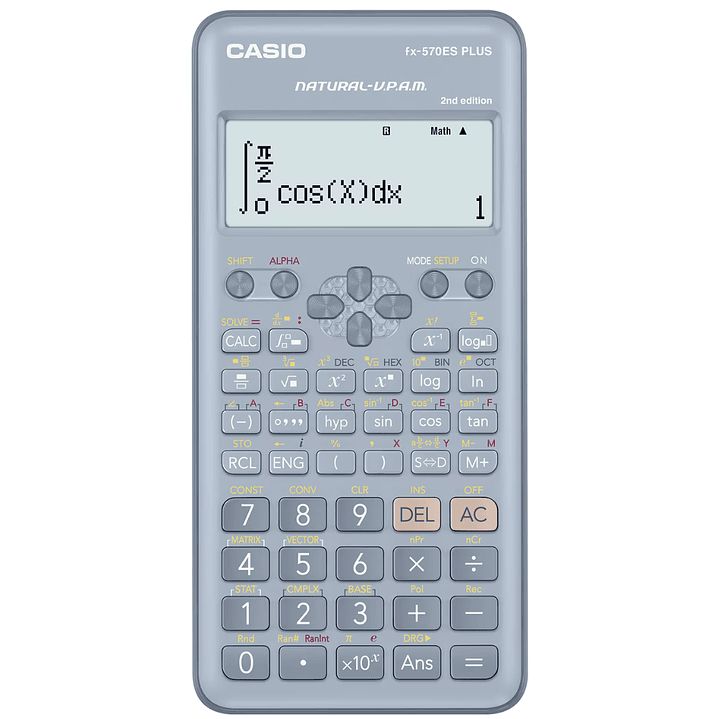 Casio Calculadoras Científica Celeste FX-570ES PLUS-2BU 1