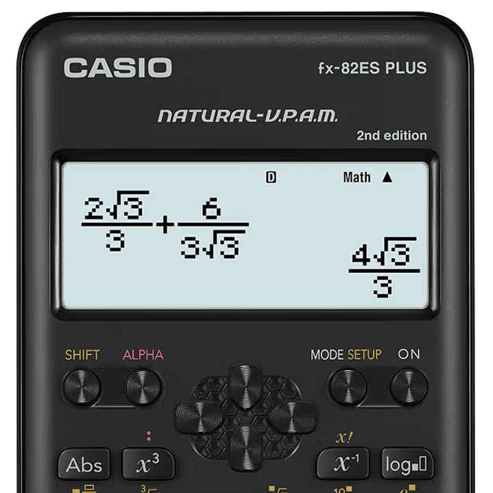 Casio Calculadora Científica Negro FX-82ESPLUS2 3