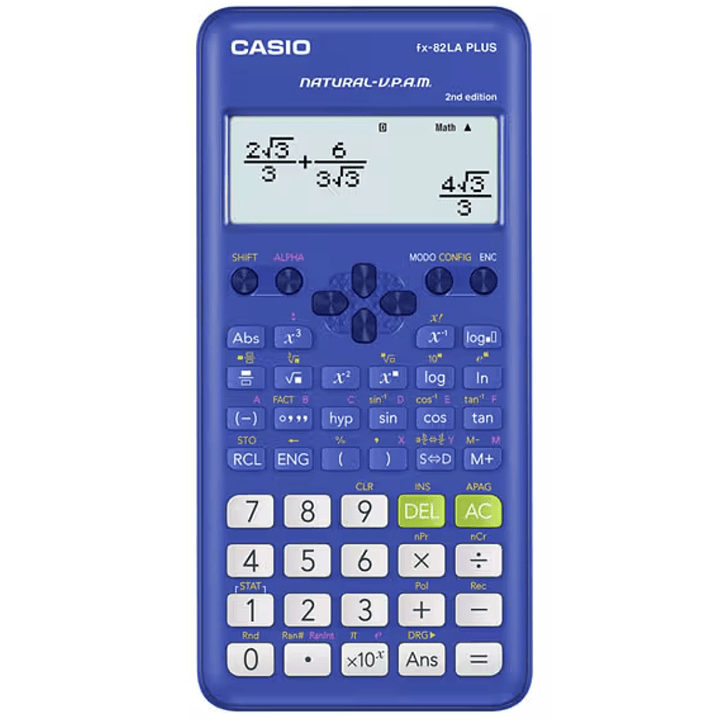 Casio Calculadora Científica FX-82LAPLUS2-BU 1