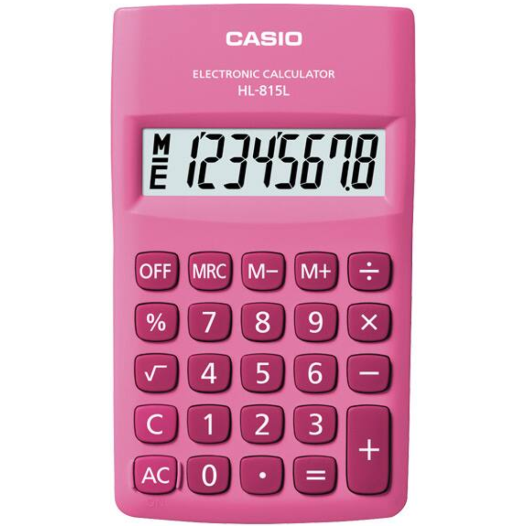 CALCULADORA CASIO HL-815L-PK HL-815L-PK 8 DIGITOS