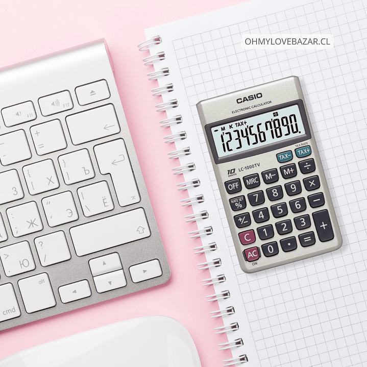 Mini Calculadora Casio Portátil LC-1000TV 2