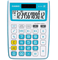 Casio Calculadora de Escritorio Azul Turquesa MJ-12VCB-BU - Miniatura 1