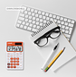 Mini Calculadora Casio Portátil Naranjo SL-300NC-RG - Miniatura 2