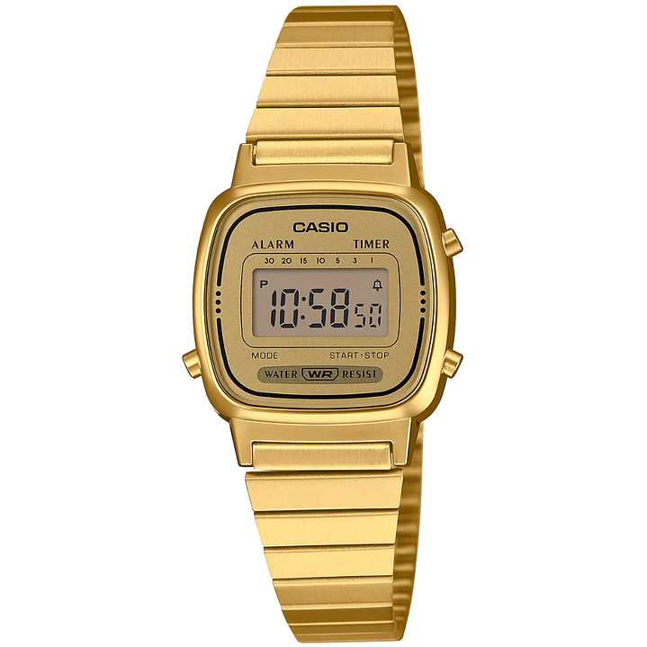 Reloj Casio Vintage Mujer Mini Dorado LA-670WGA-9 1