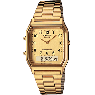 Reloj Casio Vintage Original Dorado AQ-230GA-9B