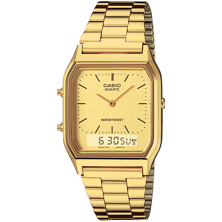 Reloj Casio Vintage Original Dorado AQ-230GA-9D 1