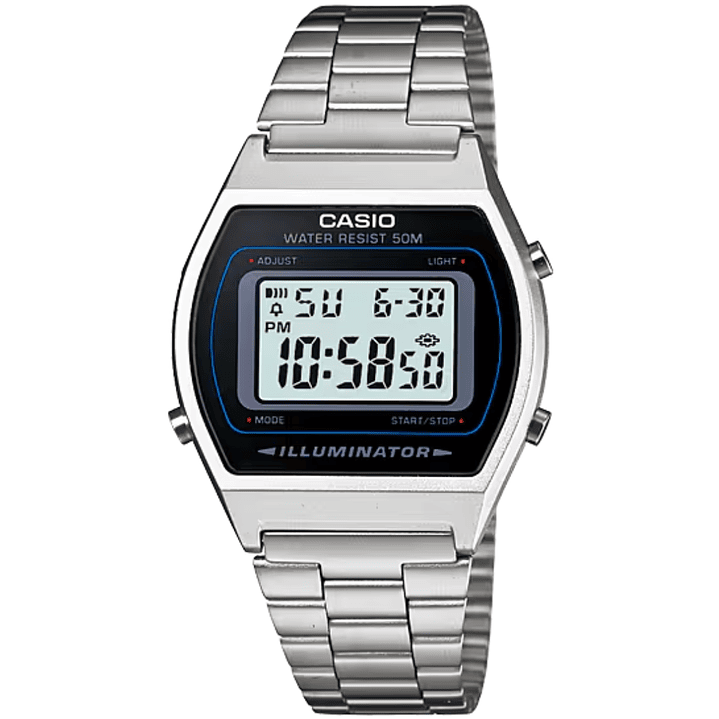 Reloj Casio Vintage Illuminator Plateado B-640WD-1A 1