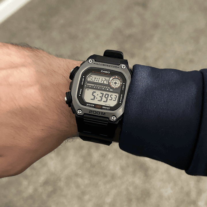 Reloj Casio World Time Corrrea Extra Larga WR200 DW-291HX-1A 6