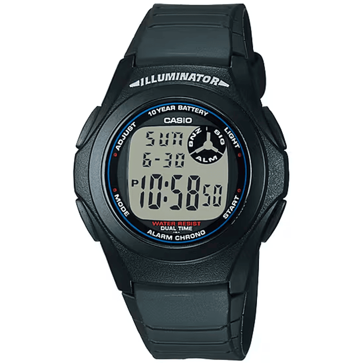 Reloj Casio Sport Hombre Resina Negro F-200W-1A 1