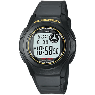 Reloj Casio Sport Hombre Resina Negro F-200W-9A
