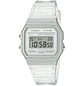 Reloj Casio Vintage Blanco Correa Traslúcida F-91WS-7 - Miniatura 1