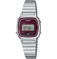 Casio Mini Vintage Mujer Plateado Burdeo LA-670WA-4DF - Miniatura 1