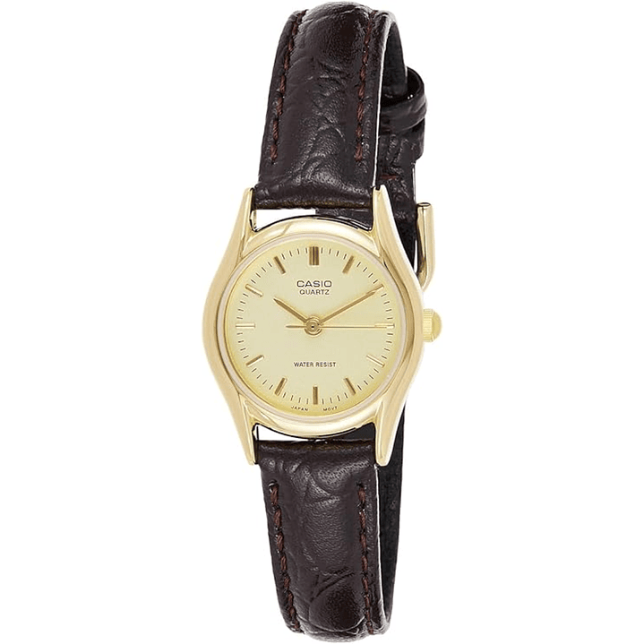 Reloj Casio Mini Vintage Dorado Cuero LTP-1094Q-9A 1