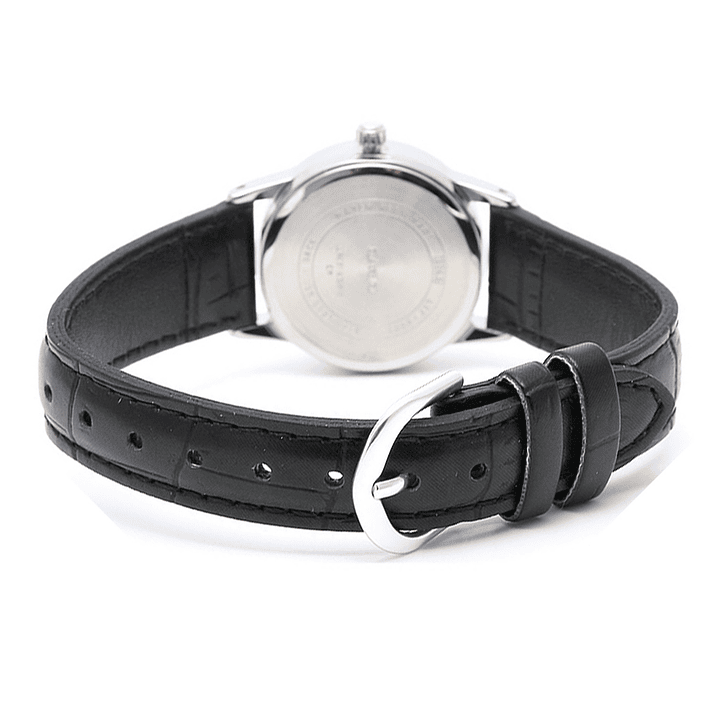 Reloj Casio Mini con Fecha Correa Cuero Negro LTP-V002L-7B 4