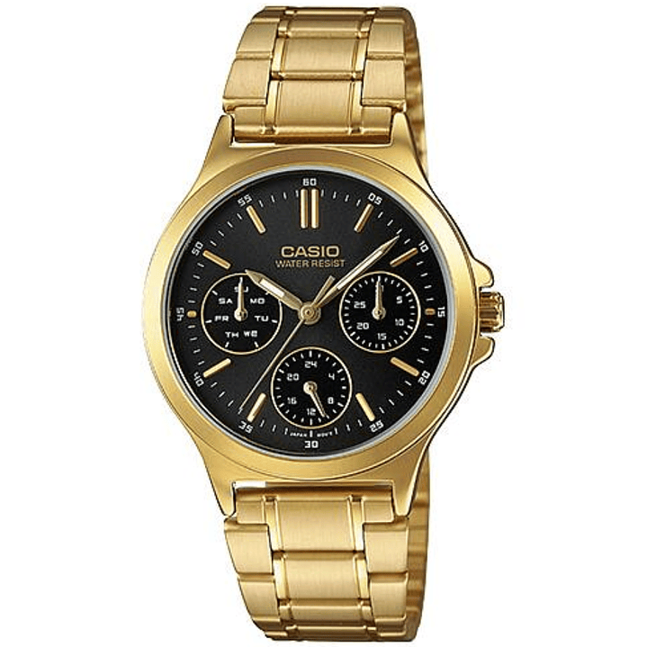 Reloj Casio Clásico Mujer Dorado LTP-V300G-1A 1