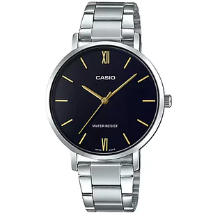 Reloj Casio Mujer Análogo Minimalista Plateado LTP-VT01D-1B