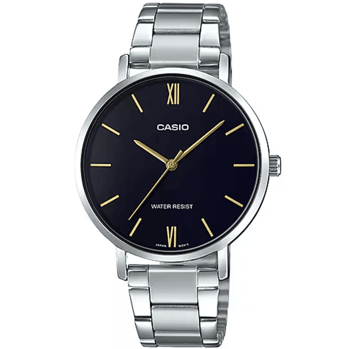 Reloj Casio Mujer Análogo Minimalista Plateado LTP-VT01D-1B 1