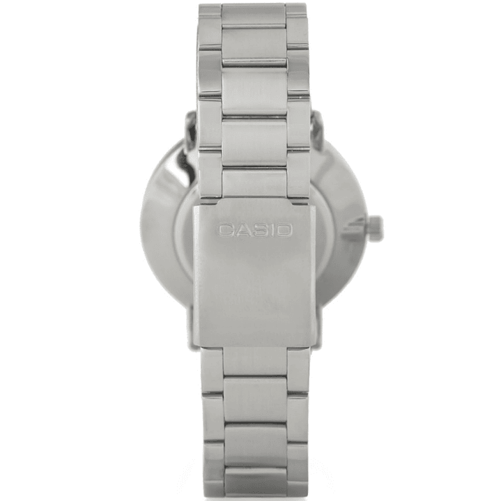 Reloj Casio Mujer Análogo Minimalista Plateado LTP-VT01D-2B 2