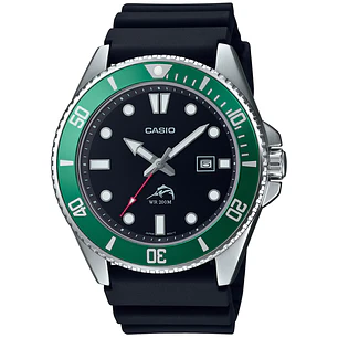 Reloj Casio Submariner Marlin Duro Kermit Buceo MDV-106B-1A3