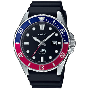 Reloj Casio Submariner Marlin Duro Kermit Buceo MDV-106B-1A2