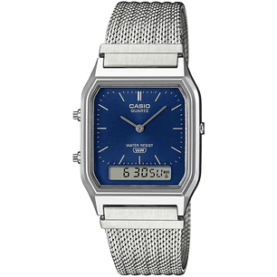 Reloj Casio Vintage Unisex Correa Milanese AQ-230EM-2A