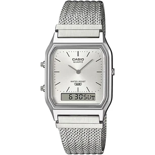Reloj Casio Vintage Unisex Correa Milanese AQ-230EM-7A