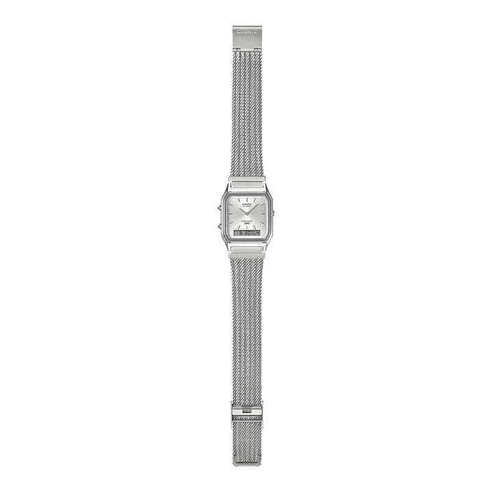 Reloj Casio Vintage Unisex Correa Milanese AQ-230EM-7A 4