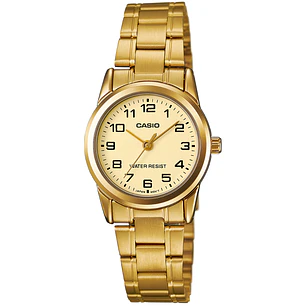 Casio Mini Mujer Análogo Dorado LTP-V001G-9B 